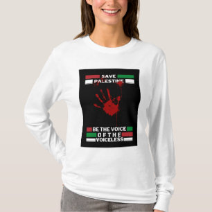 Free Palestine Women's sleeve T-shirt   Save Gaza