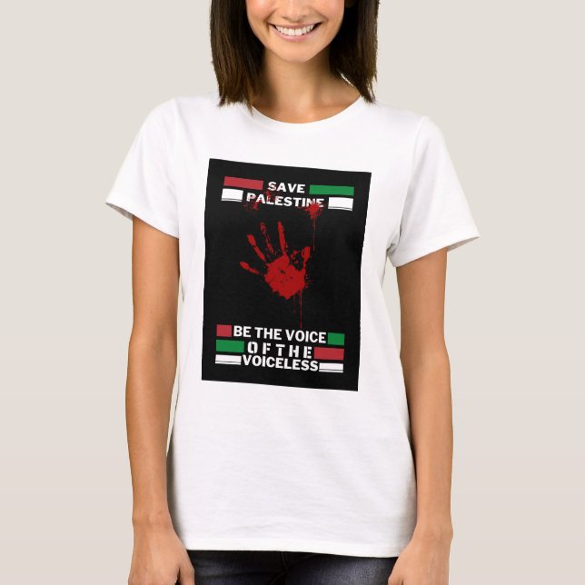 Free Palestine Women's T-Shirt | Save Gaza (Front)