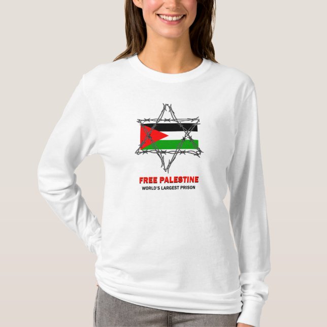 Free Palestine: World's Largest Prison shirt (Front)