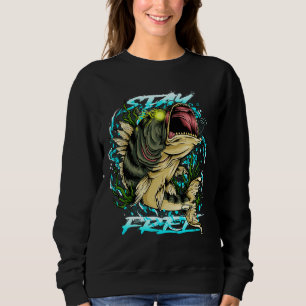Free Pastel Goth Devil Fish Evil Eyes Demonic Symb Sweatshirt