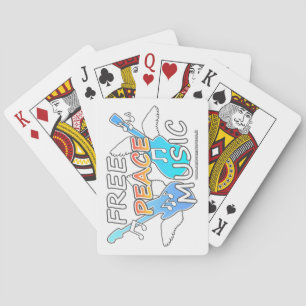 Free Peace Music Playing Cards