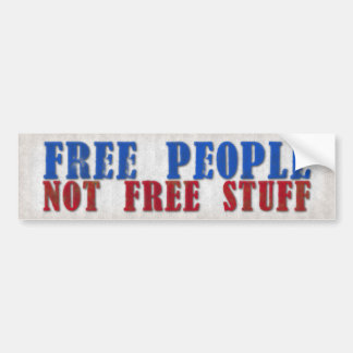 FREE PEOPLE Not Free Stuff Bumper Sticker