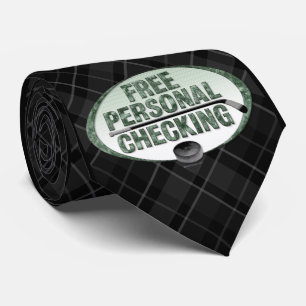 Free Personal Checking (hockey) Neck Tie