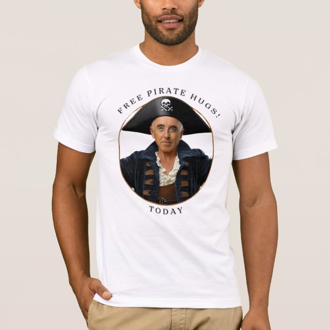 Free Pirate Hugs! T-Shirt (Front)