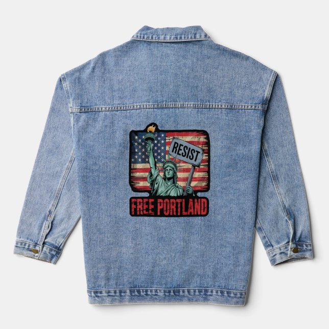 Free Portland Denim Jacket (Back)