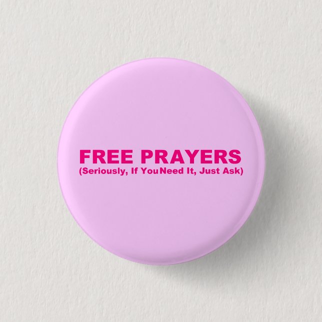 Free Prayers Button (Front)