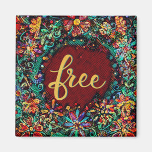 Free Pretty Fun Floral Modern Inspirivity Magnet