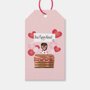 Free Puppy Kisses Valentine Dog Gift Tags