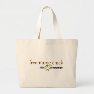 Free Range Chick 2 Large Tote Bag