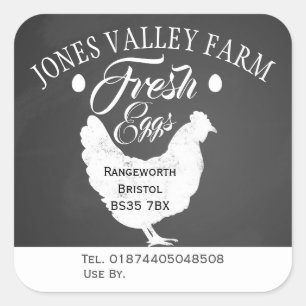 free range egg box Label farm shop