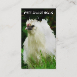 Free Range Eggs Layer or Poultry Bird Business Card