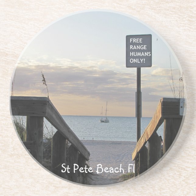 Free Range Humans Only! Coaster (Front)