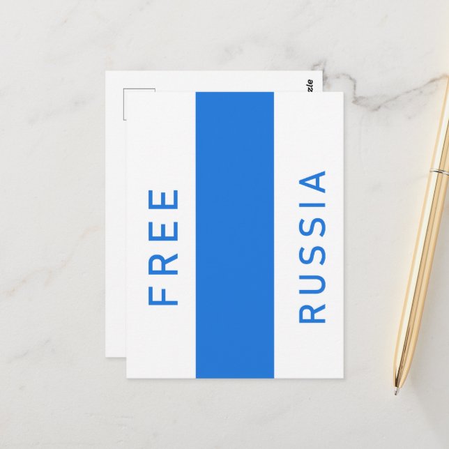 Free Russia new flag Postcard (Front/Back In Situ)