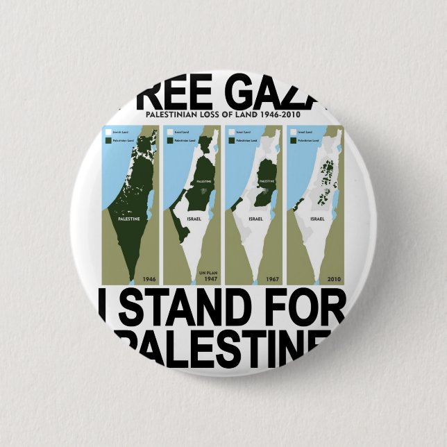 FREE SAFE GAZA PALESTINE.png 6 Cm Round Badge (Front)