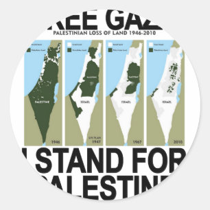 FREE SAFE GAZA PALESTINE.png Classic Round Sticker