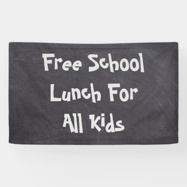 Free School Lunch For All Kids Banner (Horizontal)