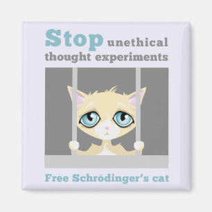 Free Schrodinger's Cat Magnet