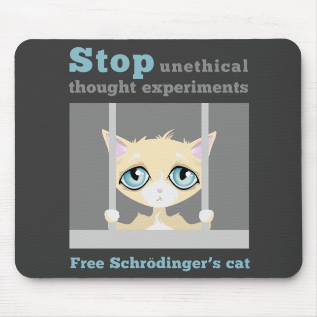 Free Schrodinger's Cat Mouse Mat (Front)