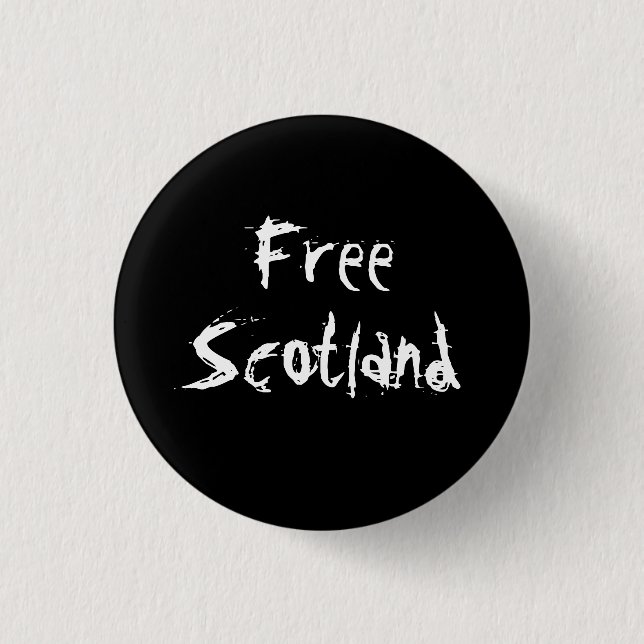 Free Scotland Scottish Independence Badge (Front)