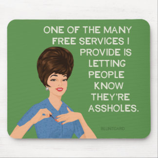 Free services... mouse mat
