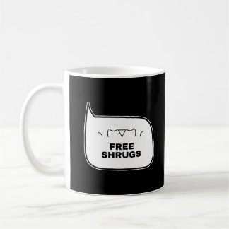 FREE SHRUGS Funny Kaomoji Japanese Emoticons 2 Coffee Mug