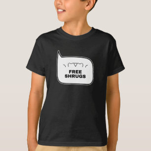FREE SHRUGS Funny Kaomoji Japanese Emoticons 2 T-Shirt
