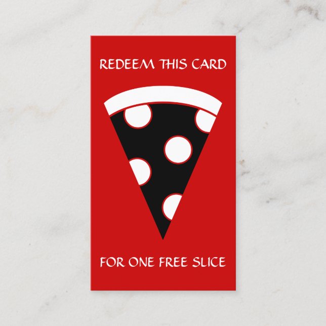 free slice of pizza coupon (Front)