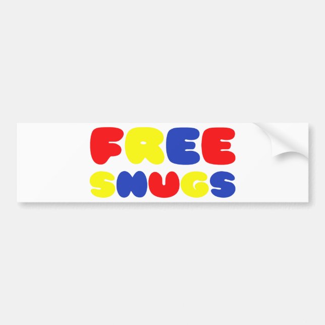 FREE SNUGS BUMPER STICKER (Front)