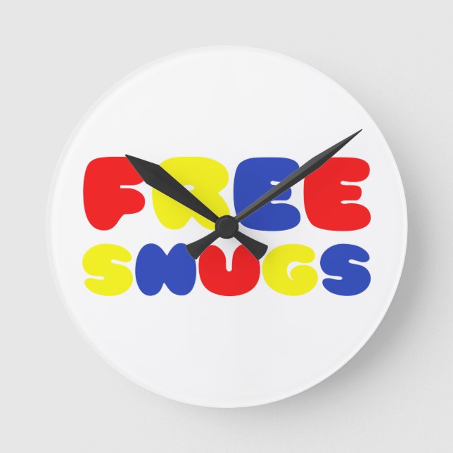 FREE SNUGS ROUND CLOCK (Front)