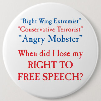 Free Speech?? 6 Cm Round Badge