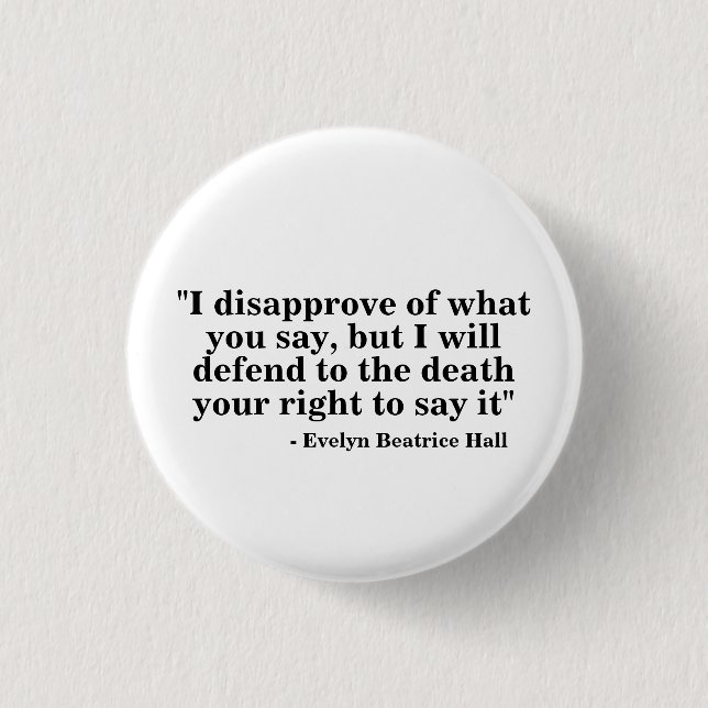 Free Speech Badge - Quote 23 (Front)