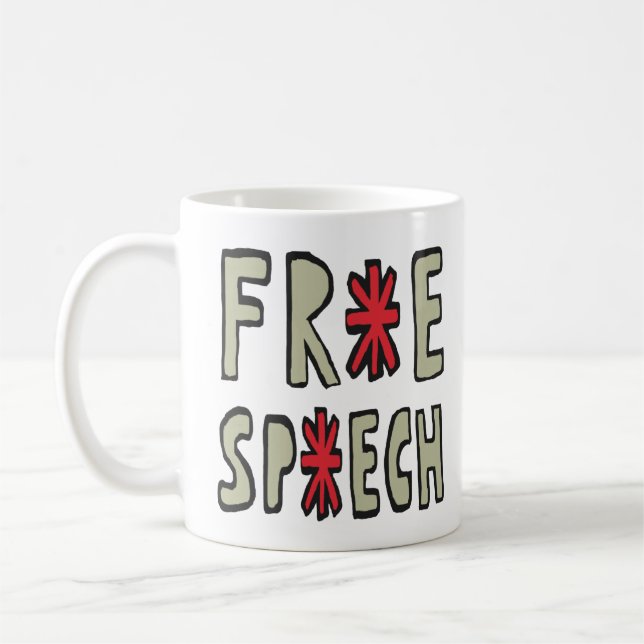 Free Speech Coffee Mug (Left)
