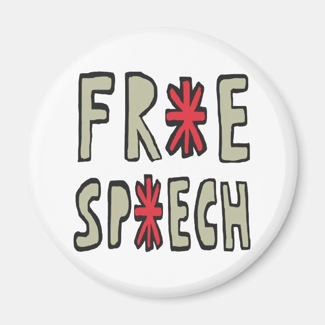 Free Speech Magnet (Front)