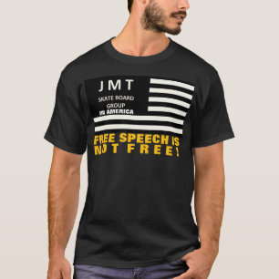 FREE SPEECH NOT FREE. Basic Dark T-Shirt