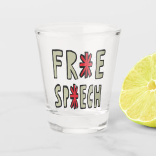 Free Speech Shot Glass