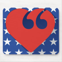 Free Speech USA Love Mouse Pad