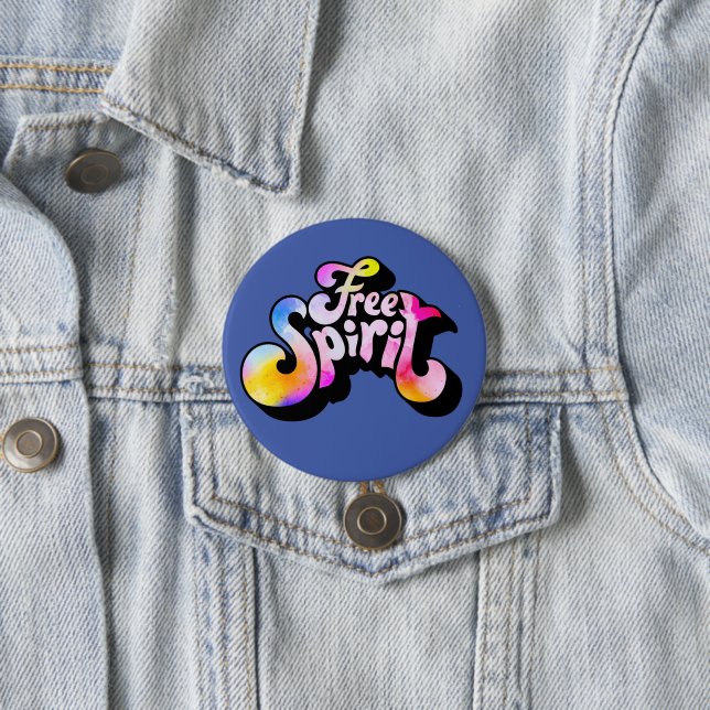 Free Spirit 7.5 Cm Round Badge (In Situ)