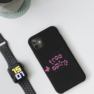 Free Spirit and Butterflies iPhone 15 Pro Max Case