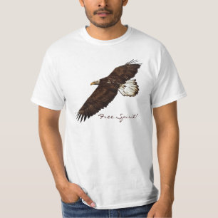 FREE SPIRIT Bald Eagle Mens Value Tee