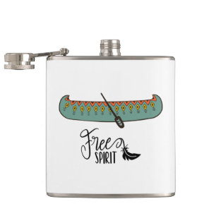 Free Spirit Canoe Hip Flask