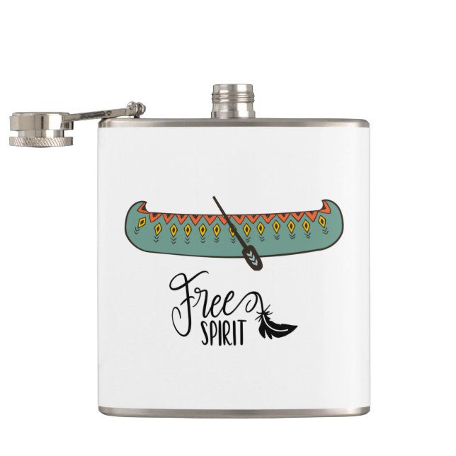 Free Spirit Canoe Hip Flask (Opened)