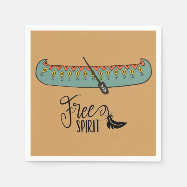 Free Spirit Canoe Napkin (Front)