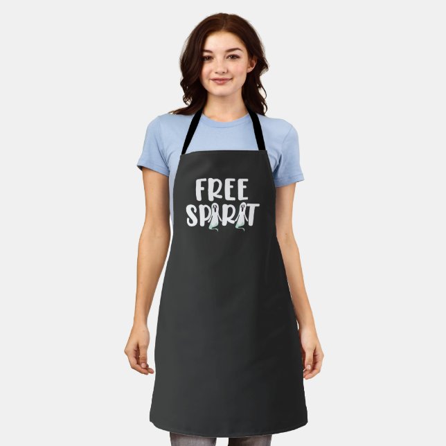 Free Spirit Halloween Ghost Apron (Worn)