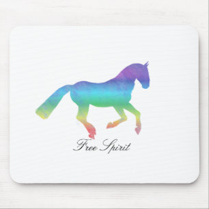 Free Spirit painted Horse Mouse Mat