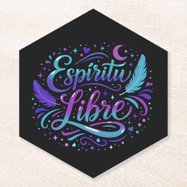 Free Spirit Paper Coaster (Front)