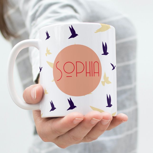Free Spirit Personalised Bird Mug (Creator Uploaded)