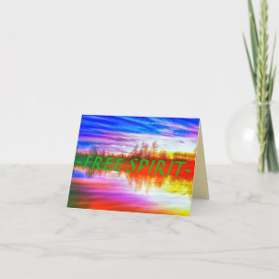 FREE SPIRIT SMALL GREETING CARD