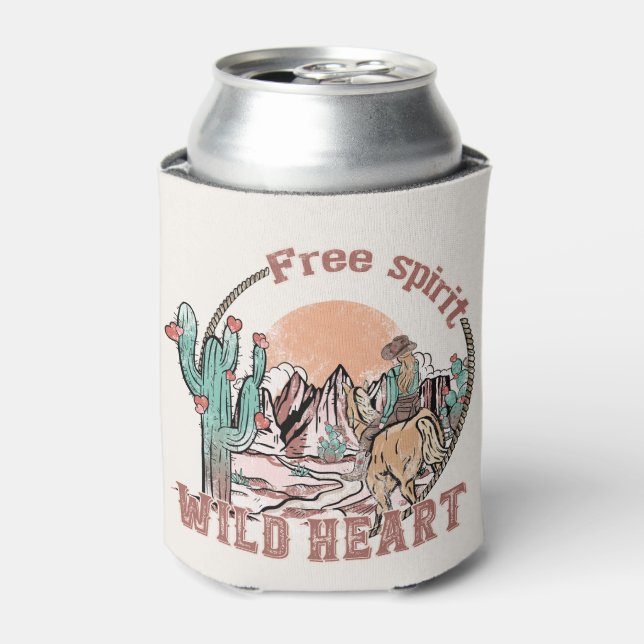 Free Spirit, Wild Heart Can Cooler (Can Front)