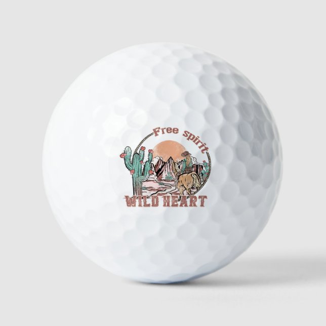 Free Spirit, Wild Heart Golf Balls (Front)