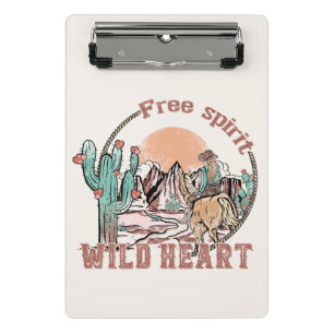 Free Spirit, Wild Heart Mini Clipboard